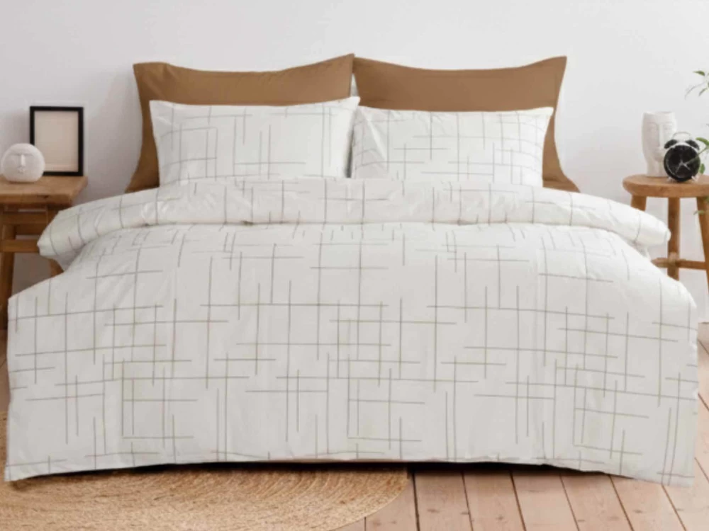 Mod beige comforter set KT09