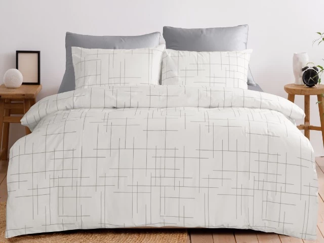 Mod gray comforter set KT08